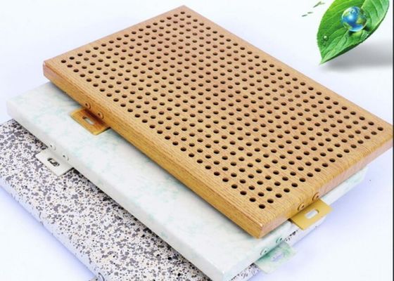 المضادة للرطوبة مثقبة الألومنيوم واجهة لوحة طلاء الفلوروكربون