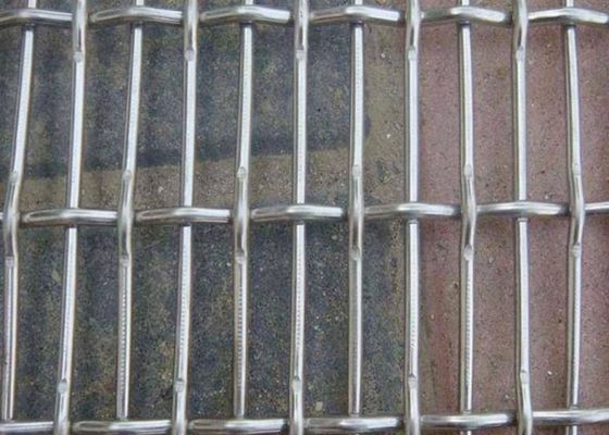 شبكة سلكية منسوجة من الفولاذ الشد، شبكة مستطيلة من النوع المجلفن لضمان المتانة وطول العمر