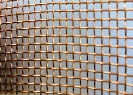 النحاس أو السبائك الأخرى عادي نسج شبكة سلكية منسوجة بطول 50 متر